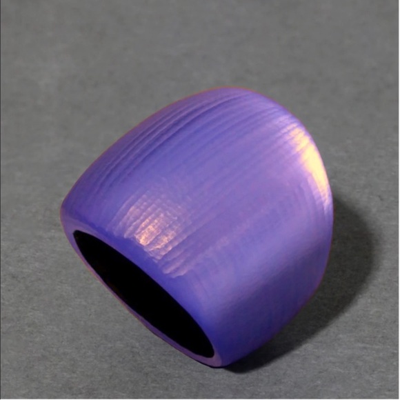 ALEXIS BITTAR • Lucite Block Ring- Purple - Picture 3 of 7